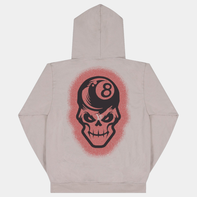 Yee 8 Ball Skull Head Hoodie