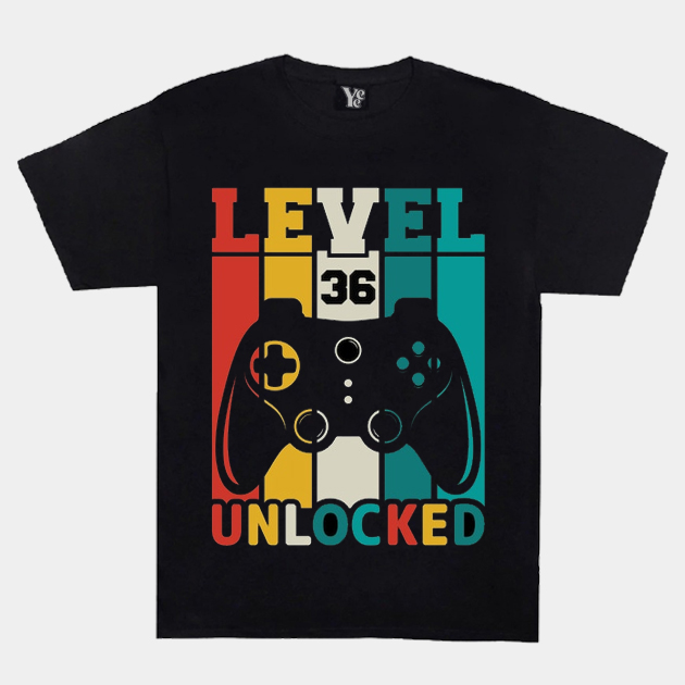 Level 36 Birthday Gaming T-Shirt