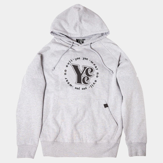 Yee Wear No Evil Grey Hoodie